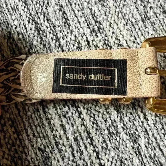 Sandy Duftler Leopard Brass Belt - Size M/L - Picture 5 of 7